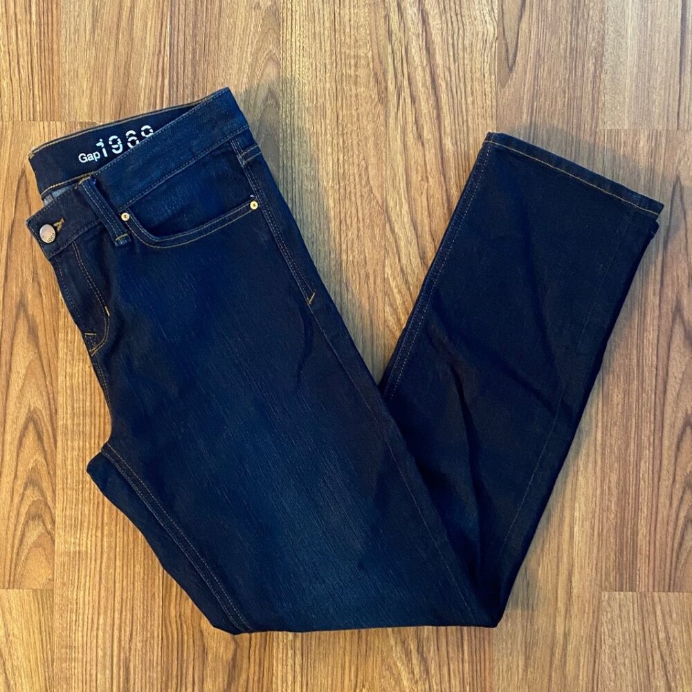 GAP Real Straight Women's Dark Blue Jeans - Size: 29S